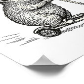 騒ぎを起こしに行く Weirore 迷言 楽しい メモ ポスター (角)