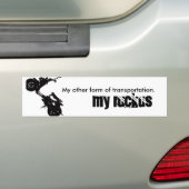 騒ぎ、交通機関の私の他の型枠。 、私のr… バンパーステッカー (車上)