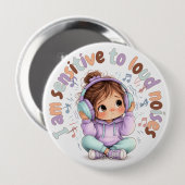 騒音に敏感であるバッジ ピン 感覚バッジ (正面&裏面)