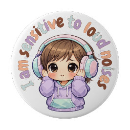 騒音に敏感であるバッジ ピン 感覚バッジ