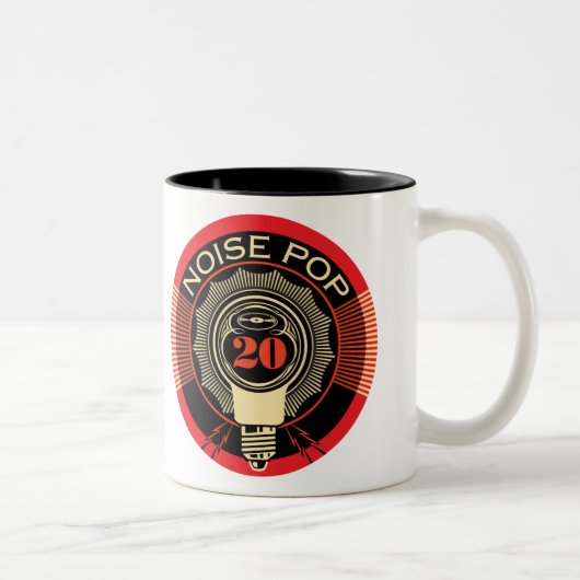 騒音の破裂音20 ツートーンマグカップ (右)