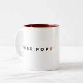 騒音の破裂音20 ツートーンマグカップ (正面左)