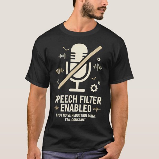 騒音を消せ Tシャツ (正面)