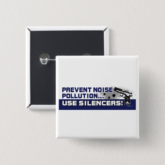 騒音汚染 缶バッジ (正面&裏面)