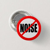 "騒音無し" 缶バッジ (正面&裏面)