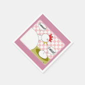 驚いたか？ スタンダードカクテルナプキン (角)