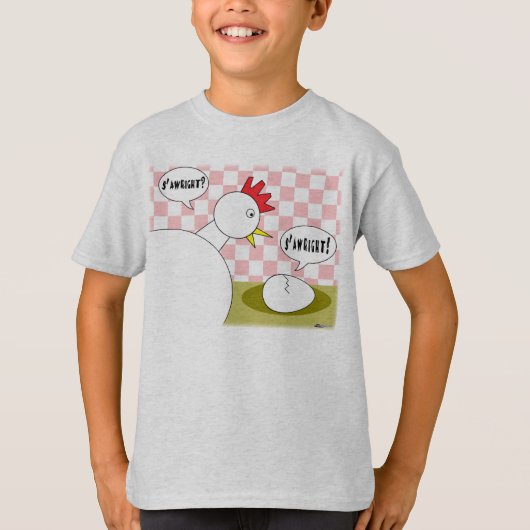 驚いたか？ Tシャツ (正面)