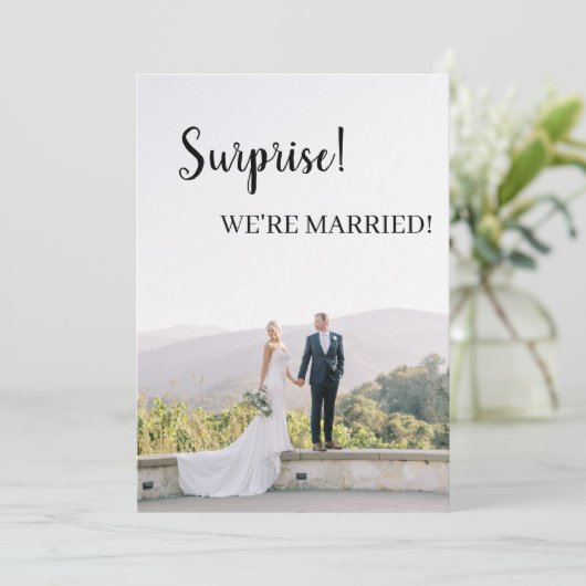 驚いたぞ結婚した!  案内状 (スタンド正面)