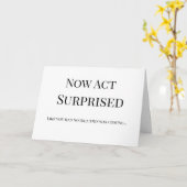 驚いたように行動する面白いメイド・オブ・オーナー（花嫁付き添い人）提案 カード (黄色い花)