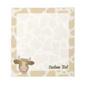 驚いたカウメモ帳 ノートパッド (正面)