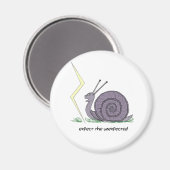 驚いたカタツムリ マグネット (正面/裏面)