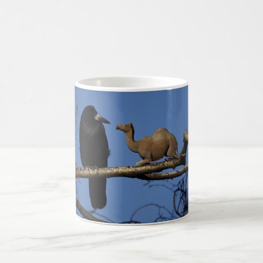 驚いたカラス コーヒーマグカップ (中央)
