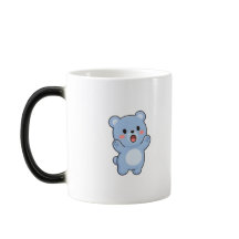 驚いたクマのミニマルかわいいスタイル