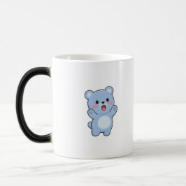 驚いたクマのミニマルかわいいスタイル モーフィングマグカップ