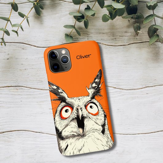 驚いたフクロウ Case-Mate iPhoneケース