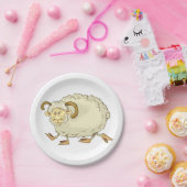 驚いたラムヒツジ ペーパープレート (パーティー)