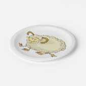 驚いたラムヒツジ ペーパープレート (アングル)