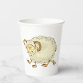 驚いたラムヒツジ 紙コップ (正面)