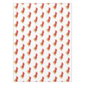 驚いた奇妙な鶏のテーブルクロス テーブルクロス (正面)