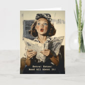 驚いた女読人新聞 招待状 (正面)