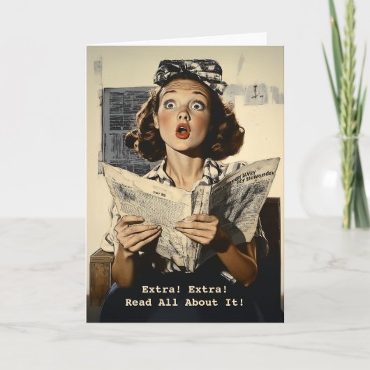 驚いた女読人新聞 招待状 (正面)