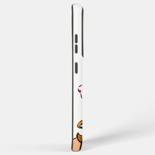 驚いた女 SAMSUNG GALAXYケース (右側面)