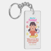 驚いた子供の表情 キーホルダー (正面左)