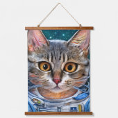 驚いた宇宙宇宙飛行士 吊り下げ型タペストリー (正面)