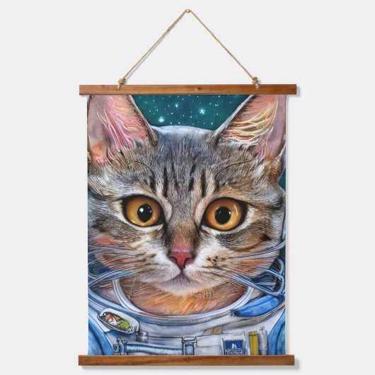 驚いた宇宙宇宙飛行士 吊り下げ型タペストリー (正面2)