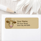 驚いた牛のラベル ラベル (インサイチュ)