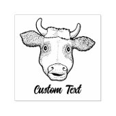 驚いた牛の自己印鑑 セルフインキングスタンプ (デザイン)