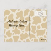 驚いた牛はがき ポストカード (裏面)