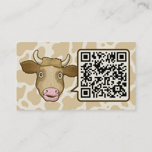 驚いた牛名刺 名刺 (裏面)