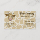 驚いた牛名刺 名刺 (正面)