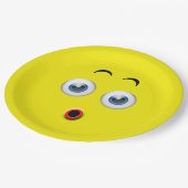 驚いた絵文字 ペーパープレート (アングル)