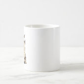 驚いた顔のぐうたら猫のコーヒーマグ コーヒーマグカップ (中央)