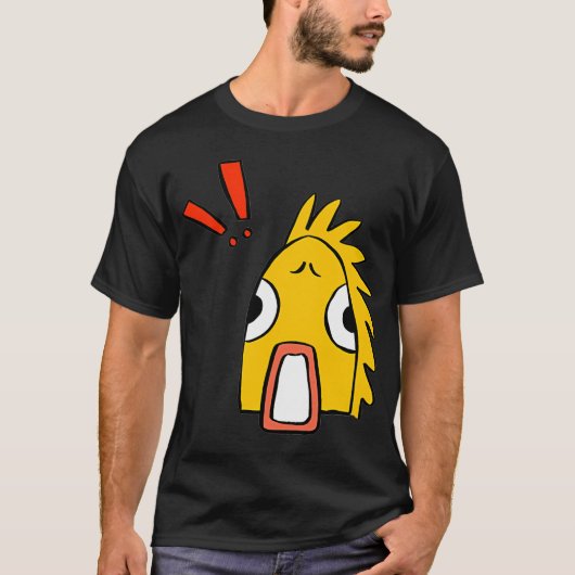 驚いた魚 Tシャツ (正面)