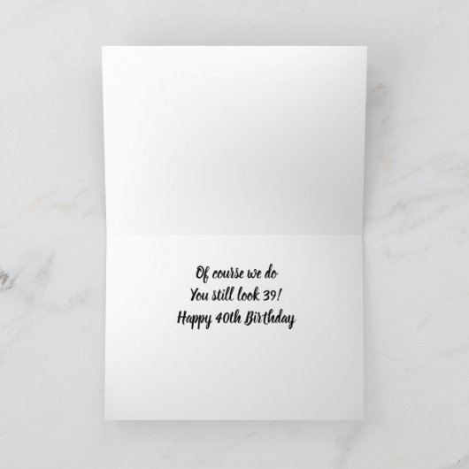 驚いた？我々は！***40*** カード (内部)