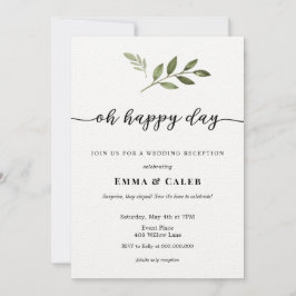 驚いた、駆け落ち!披露宴の招待状 招待状