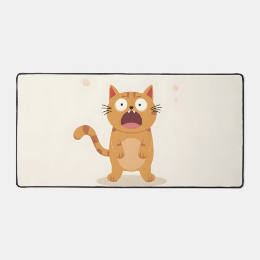 驚いたcatコンピュータのパッド デスクマット (正面)