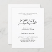 驚いて行動しろ！ | 予算サプライズ婚約 (正面/裏面)