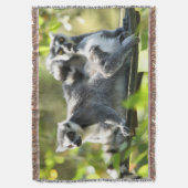 驚おもしろいいたマダガスカルのレムルス スローブランケット (正面縦)