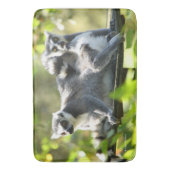 驚おもしろいいたマダガスカルのレムルス バスマット (正面縦)