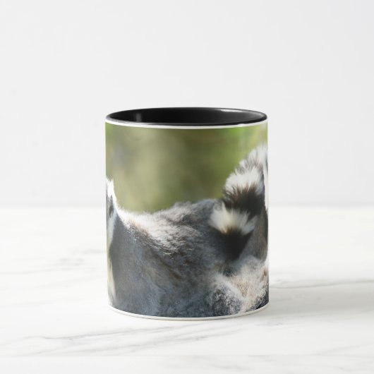 驚おもしろいいたマダガスカルのレムルス マグカップ (中央)