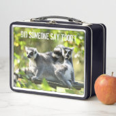 驚おもしろいいたマダガスカルのレムルス メタルランチボックス (インサイチュ)