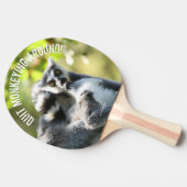 驚おもしろいいたマダガスカルのレムルス 卓球ラケット (横)