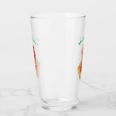 驚おもしろいいた雄鶏とガラス – カスタム文字 タンブラーグラス (左)