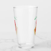 驚おもしろいいた雄鶏とガラス – カスタム文字 タンブラーグラス (右)