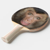 驚おもしろいきのサル顔 卓球ラケット (正面アングル)