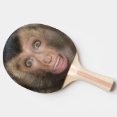 驚おもしろいきのサル顔 卓球ラケット (横)